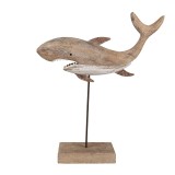 Figurina Rechin lemn 34x8x39 cm