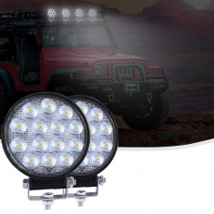 Proiectoare LED Rotunde 42W cu 14 LED uri foto