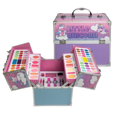 Trusa de machiaj pentru fetite tip cufar Little Unicorn Fabulous Colors 12030, Martinelia foto