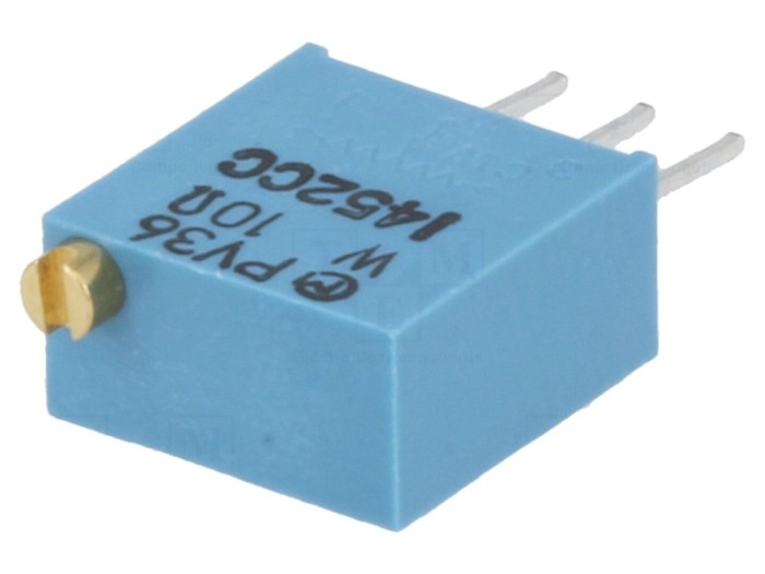 Rezistor trimer vertical 10&Omega;, 0,5W