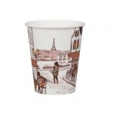 Pahar de carton 8 oz City, 250 ml, 10 bucati/set