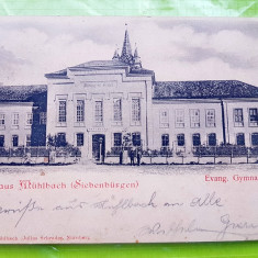E938-I- SEBES- MULBACH 1900-Gimnaziu Evanghelic-Carte Postala Romania veche.