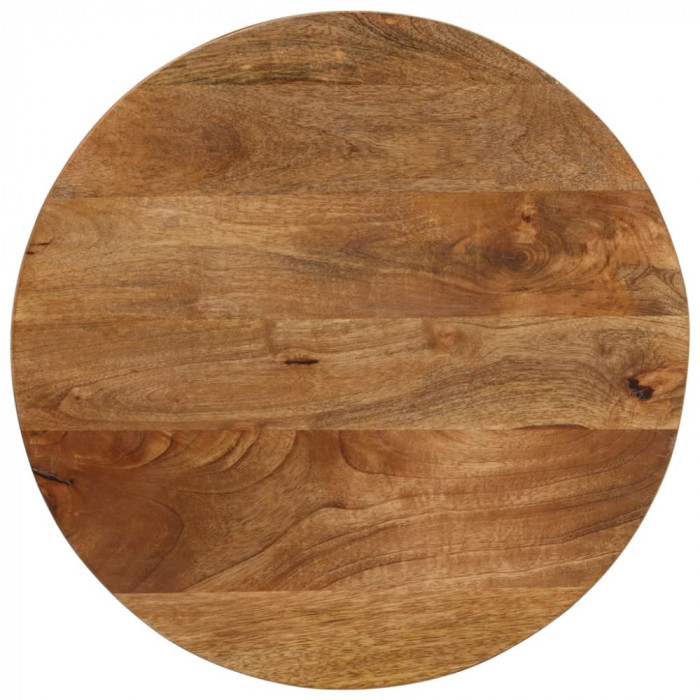 vidaXL Blat de masă rotund, &Oslash; 40x2,5 cm, lemn masiv de mango brut