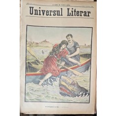 Revista Universul Literar nr.44/1898 pe coperta O intamplare la bai