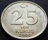 Moneda 25 YENI KURUS - TURCIA, anul 2005 *cod 2309 B = UNC, Europa