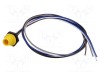 Conector M12 soclu tată 5 pini 60V 2A drept cablu IP67 Lutronic 0.5m