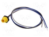 Conector M12 soclu tată 5 pini 60V 2A drept cablu IP67 Lutronic 0.5m