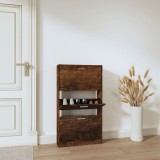 vidaXL Pantofar, stejar fumuriu, 59x17x108 cm, lemn compozit