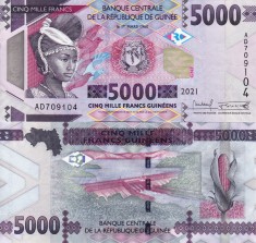 GUINEEA 5.000 francs 2021 UNC!!!