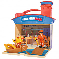 Jucarie Simba Statie salvamar Ocean Rescue Fireman Sam Wasserwacht cu 2 figurine si accesorii foto