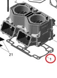 Garnitura cilindri 0.5mm Ski Doo 800, 2007-2015 Cod Produs: MX_NEW 420430080SK