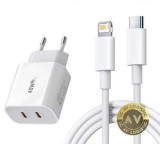 Incarcator rapid Apple, 40W, tip C, pentru iPhone 14, 13, 12, 11 Pro Max Plus, cablu de &icirc;ncărcare PD, accesorii pentru telefon