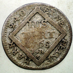 G.355 GERMANIA MAINZ Emmerich Joseph 5 KREUZER 1765 FB ARGINT 1,9g