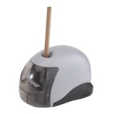 Ascutitoare electrica Eagle M5033B, alimentare 4 baterii AA neincluse, 1 orificiu, plastic, gri