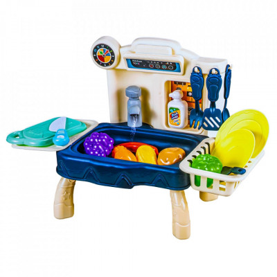 Play set bucatarie, cu baterii, 36 piese, 40.5x21.5x28 cm foto