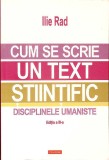 CUM SE SCRIE UN TEXT STIINTIFIC-ILIE RAD-362073