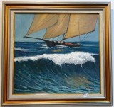 Tablou pictura ulei - Velier II