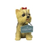 Decoratiune gradina din rasina, model catel, inaltime 16cm