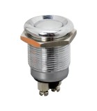 Buton 1 circuit 2A 250V OFF-(ON) fara retinere metal resistent la apa, Oem