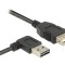 VERL&Auml;NGERUNGSKABEL EASY-USB 2.0-A STECKER LINKS/RECHTS GEWIN 83551 DELOCK