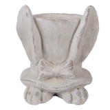 Cumpara ieftin Ghiveci flori piatra bej Iepuras 17x16x19 cm
