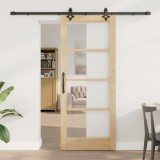 Ușă glisantă vidaXL cu set de hardware 83x202 cm Lemn masiv de pin