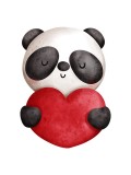 Cumpara ieftin Sticker decorativ Panda, Multicolor, 73 cm, 5379ST, Oem