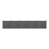 [neu.holz]&reg; Gard Toscana, 165 x 770 cm, WPC, gri HausGarden Leisure