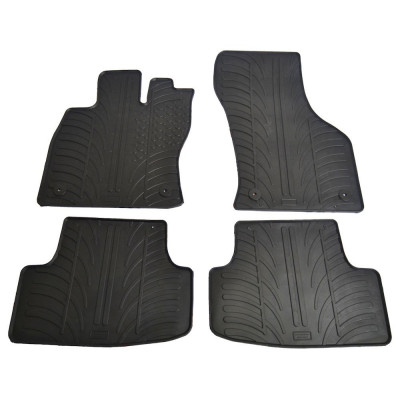 Set covorase auto din cauciuc Seat Leon 2013-03.2020 (5 usi), Vw Golf 8 Hatchback 2020- (5 usi, Manual), Golf 7 4Motion 2012-12.2019, Negru, Gledring foto