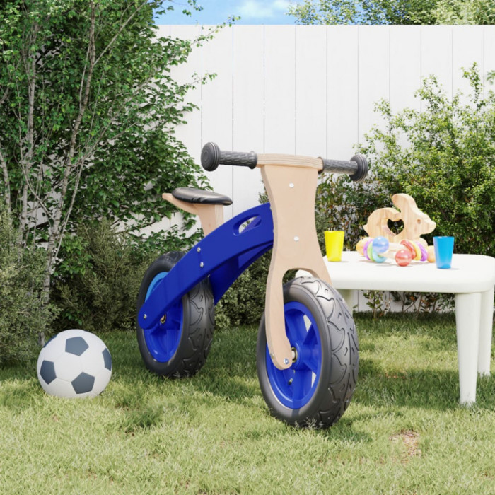 Gossi bicicleta echilibru de copii, cauciucuri pneumatice, albastru