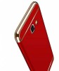 Husa Protectie Samsung Galaxy A5 2017, MyStyle, Luxury Red Plated, Fine Touch, Carcasa 3in1, Anti-zgarieturi, Rosie