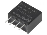 Convertor DC/DC 1W 4.5-5.5V la 15V 66mA SIP4