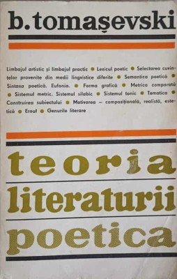 TEORIA LITERARA POETICA-B. TOMASEVSKI-242421 foto
