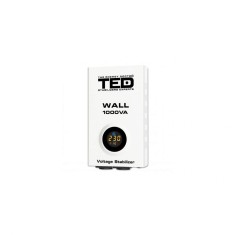 Stabilizator retea maxim 1000VA-AVR LCD 2 iesiri schuko WALL TED000057 (1/4)