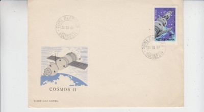 C12 - FDC Romania - Soiuz 4 si 5 - LP697 - 1969 foto