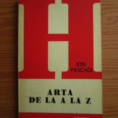 Ion Pascadi - Arta de la A la Z