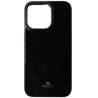 Husa silicon TPU Mercury Jelly Pearl neagra pentru Apple iPhone 13 foto