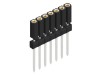 Conector mamă 1x7, THT, 3A