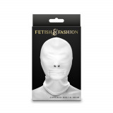 Fetish &amp; Fashion - Zippered Mouth Hood - White - Alternate Package, Orion