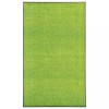VidaXL Covoraș de ușă lavabil, verde, 90 x 150 cm
