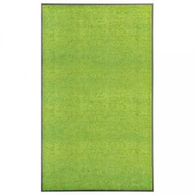 vidaXL Covoraș de ușă lavabil, verde, 90 x 150 cm foto