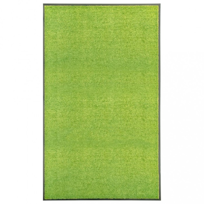 vidaXL Covoraș de ușă lavabil, verde, 90 x 150 cm