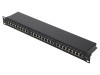 Patch panel Logilink Cat6 RJ45 24 porturi Rack 1U - Model LOG-NP0055 Negru