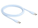 Cablu USB 2.0 USB C aurit 1m, 60W, albastru - DELOCK