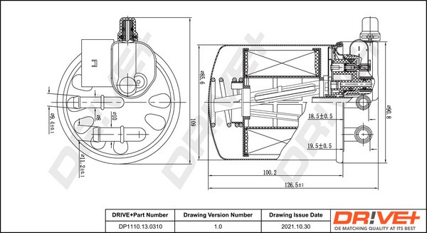 Dr!ve+ DP1110.13.0310 filtru combustibil