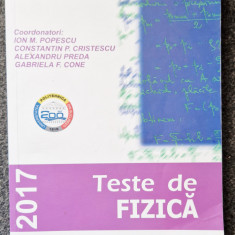 TESTE DE FIZICA 2017 - Popescu, Cristescu