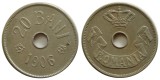 z134 ROMANIA 20 BANI 1906 fara J aUNC APROAPE NECIRCULATA piesa de colectie