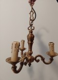 Candelabru antic 3 brațe din bronz