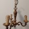 Candelabru antic 3 brațe din bronz