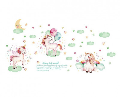 Sticker decorativ, Poney, Fairy tale world, 116 cm, 729STK foto